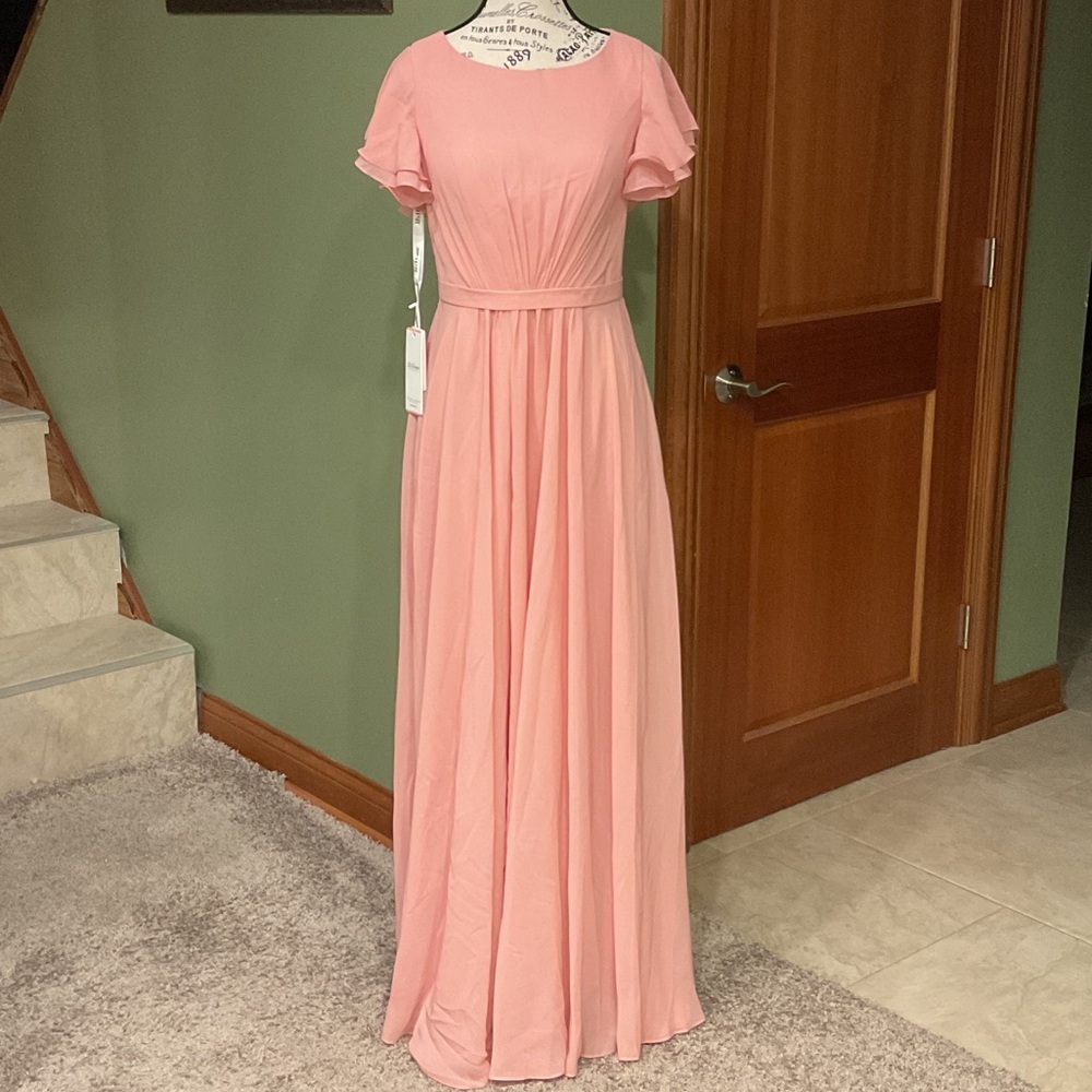 JJs House Soft Pink Maxi Dress, NWT, Size 4